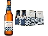 Alhambra Sin Alcohol Singular Cerveza Lager Dorada de Fermentación Baja, Tipo Plis, Sabor Intenso y Refrescante, Pack de 24 Botellines de 25 cl, 0,75 % Volumen de Alcohol