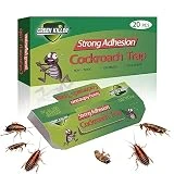 20 Piezas de Trampas Cucarachas, Trampas Adhesivas para Cucarachas, Trampas Pegajosas Cucarachas Seguras para Mascotas y Niños, Adecuadas para Cocina, Salón, Hogar u Oficina etc.
