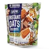 Life Pro Fit Food Instant Oats Premium Choco Monky 1.6kg | Mejora rendimiento muscular y aporta aminoácidos esenciales |Deliciosa harina de avena con sabor a galleta caramelizada |
