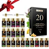MAYJAM Juego De Aceites Esenciales 20pcs, Set De Regalo De Aceites Esenciales Para Difusor, Humidificador - Lavanda JazmíN Eucalipto Vainilla SáNdalo Naranja Dulce Rosa Bergamota Y MáS