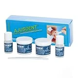 AJUSDENT rebase flexible que suprime el pegamento dental durante muchos meses…