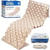 AIESI Colchón Antiescaras de Aire con compresor Ajustable de Ciclo alterno Doctor Mattress, 130 Celdas, Capacidad 150 Kg, Súper silencioso, Kit de reparación, Garantía 24 Meses