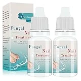 2 Piezas Reparadores de Uñas Solución, Solución para hongos y micosis, uñas frágilizadas y dañadas, Cuidado para dedos y pedicura-10ML