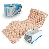 Mobiclinic, Colchón antiescaras de Aire alternante, Modelo Mobi 1, con Motor compresor, PVC médico ignífugo, Marca Española, para escaras de Grado I, 200 x 90 x 7, 130 Celdas, Color Beige