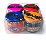 Pack 4 x 25 g Mujjól Shikrán Negro Rojo Anchoa Salmón
