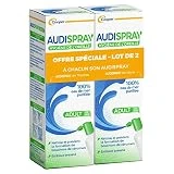AUDISPRAY ADULT – Higiene regular del oído – Agua de mar purificada 100% natural – Made in France – Spray 50 ml – Lote de 2