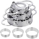 ZHOUHON Wonton, Máquina Para Hacer Bola de Masa, Molde de Acero Inoxidable, Tres Juegos de Moldes de Wonton de Diferentes Tamaños. se Puede Utilizar Para Hacer Deliciosos Wontons (3Pcs)