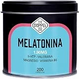 Melatonina 1,9 mg | 200 cápsulas de 790 mg | Dormir Bien Más de 6 Meses | Melatonina con 5HTP, Magnesio, Valeriana, Vitamina B6 | Pastillas para Dormir y Aumentar Serotonina | Insomnio, Estrés