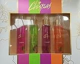 CHISPAS ESTUCHE 4 FRASCOS DE 50 ML. ORIGINAL + VIVA MAS + VAVA VOOM + BESO LOCO