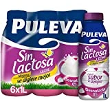 Puleva Leche Desnatada sin Lactosa Mañanas Ligeras, 6 x 1L