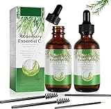 Aceite de Romero para el Crecimiento del Cabello 2 Paquetes, Cuidado de la piel, Aceite para el Tratamiento de la Caída del Cabello para Mujeres y Hombres, Nutre el Cuero Cabelludo