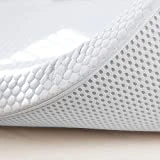 Topper Cubre Colchon Viscoelastico Nucleo 100% Viscoelastica | 150 x 190 | Grosor 8 | Fabricacion Española | Sobrecolchon Tratamiento Sanitized | Alivio de Tension Muscular | Desenfundable