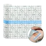 Dyroe Vendaje Transparente Impermeable para Tatuajes, Cinta Adhesiva Heridas, Rollo de Película Anti-alérgica, 15 cm * 3 m