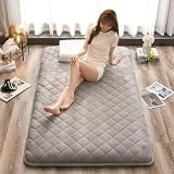 Colchón de futón-futón japonés, colchón plegable enrollable doble individual con relleno de algodón, colchón para dormir portátil para sofá cama de invitados en el suelo ( Color : Elegant Grey , Size