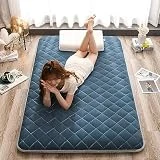 Colchón De Futón Japonés, Colchón Plegable Individual Doble Enrollable con Relleno De Algodón De Día Largo, Colchón De Dormir Portátil para Sofá Cama De Invitados En El Piso (Color : Interstell
